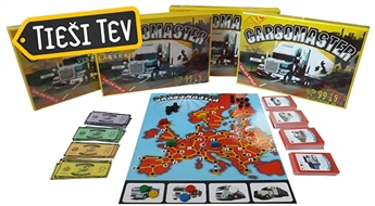СДЕЛАННАЯ В ЛАТВИИ настольная игра CARGOMASTER о транзите и логистике