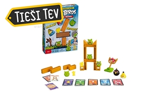 Интересная настольная игра Angry birds Knock on Wood