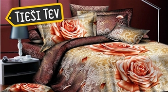 Комплект постельного белья из хлопкогого сатина 160x200 или 200x220cm