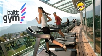 Неограниченный Baltic Gym 1 месячный или 3 месячный абонемент для посещения тренажерного зала