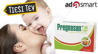 Pregnasan 30: dabīgs vitamīnu un minerālvielu komplekss topošajām māmiņām
