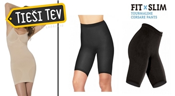 Figūru koriģējoši turmalīna šorti ar augsto vidukli Fit & Slim