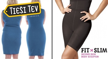 Fit & Slim Second Skin: Figūru koriģējošie šorti vizuāli slaidākai figūrai bez celulīta pazīmēm