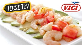VICI: Delikateses Tavam galdam: saldētas garneles 250/350  (2,5 kg)