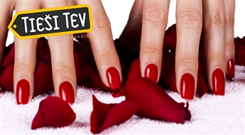 Klasiskais manikīrs + Gelish ilgnoturīgais pārklājums perfekti koptām rokām līdz 3 nedēļām salona Dolce Vita