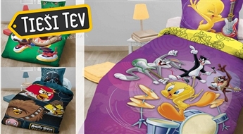 Bērnu gultas veļa ar multfilmu  un spēļu varoņiem no 100% kokvilnas! Jūsu bērns būs sajūsmā!