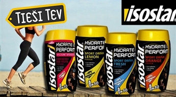 Isostar Hydrate & Perform смеси для изотонических напитков для энергии со вкусом клюквы, грейпфрута, лимона и апельсина (400g)