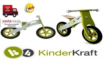 Kinder Kraft Runner детский ВЕЛОКАРТ с деревянной рамой!