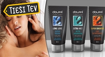 Комплект лубрикантов Dolphi - 3x SUPER SENSITIVE или 3x LONG LOVE