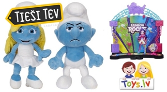 My Little Pony набор Рок-концерт Equestria Girls, Jakks Smurfs Плюшевые Смурфики, Игровой набор Смурфетта-модница