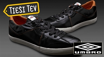 Мужская обувь для свободного времени из натуральной кожи UMBRO (черная и коричневая)
