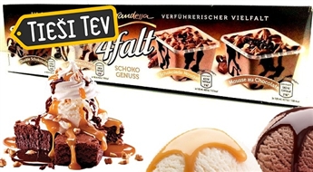 Šokolādes saldējumu izlase Grandessa 4falt (4 x 130 ml)
