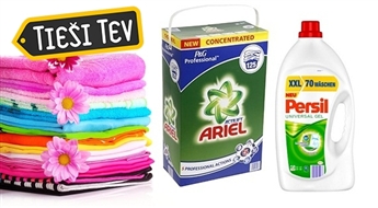 ARIEL pulveris vai šķidrais līdzeklis PERSIL Universal Gel veļas mazgāšanai