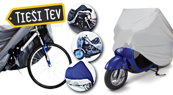 Mitrumizturīgs velosipēda vai motorollera pārvalks - pasargās no sniega, lietus un saules!