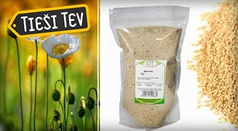 Baltās magoņu sēklas (1 kg) - ēdiena garnējumam, biezināšanai vai pildījumam
