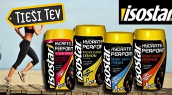 ISOSTAR Hydrate & Perform izotoniska dzēriena maisījumi enerģijai ar dzērveņu, greipfrūta, citronu un apelsīna garšu