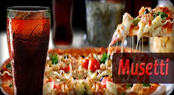Garšīgākā pica un dzēriens kafejnīcā „Musetti” ar 51% atlaidi