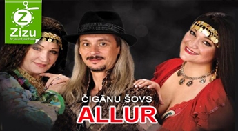 PAPILDU biļetes uz spilgtāko čigānu šovu „ALLUR”, sākot no Ls 7,2. Čigānu danči, skanīgas dziesmas, neprātīga enerģētika un raibi, žvadzoši tērpi!