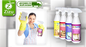 Komplekts, kas sastāv no dažādiem jaunākās paaudzes tīrīšanas BIO līdzekļiem „BIOLIFE” un diviem universāliem sūkļiem „Fix Clean” tikai par Ls 7,3. Piegāde VISĀ LATVIJĀ!