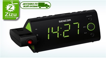 Электронные часы-проектор Sencor с FM-радио и будильником всего за 15,4 Ls. Доставка ПО ВСЕЙ ЛАТВИИ!