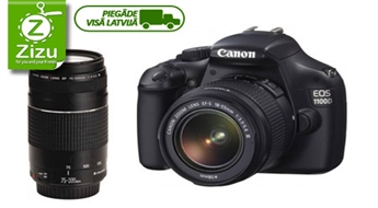 Улучшенная и компактная зеркальная камера Canon EOS 1100D для суперкачественных снимков в комплекте с 2 объективами всего за 365 Ls. Доставка ПО ВСЕЙ ЛАТВИИ!