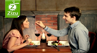 Burvīgas vakariņas DIVIEM restorāna „Čarlstons“ maģiskajā atmosfērā ar 57% atlaidi. Garšas romantika!