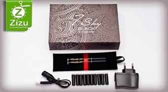 DIVAS melnas elektroniskās cigaretes „7 Sky Black“ ar 50% atlaidi. Smēķē ar stilu un nodari mazāku kaitējumu veselībai!