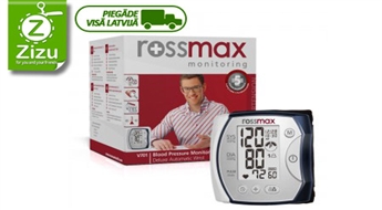 Automātisks augstākās klases plaukstas locītavas asinsspiediena mērītājs „Rossmax” tikai par Ls 21,1 (€ 30,02). Piegāde VISĀ LATVIJĀ!