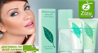 Ароматные комплекты от ELIZABETH ARDEN со скидкой -50%. Парфюм, лосьон для тела и гель для душа из серии GREEN TEA!