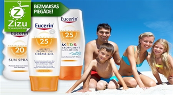 Эффективные солнцезащитные средства Eucerin для беззаботного времяпрепровождения на солнце, начиная всего 6,3 Ls. БЕСПЛАТНАЯ ДОСТАВКА от Post24!