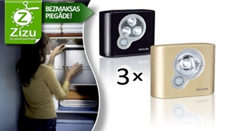 ТРИ фонарика-светлячка «Philips» с сенсором на движение для подсветки всего за 14 Ls. БЕСПЛАТНАЯ ДОСТАВКА от Post24!
