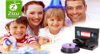 Videokasešu pārrakstīšana uz DVD diskiem ar 50% atlaidi. Lai laimīgie brīži atkal atgriežas jūsu dzīvē