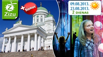 Divu dienu jūras ceļojums uz Tallinas un Helsinku aizraujošajām atrakcijām ar atlaidi līdz 41% + BONUSS no ZiZu. Brauciens ir garantēts!