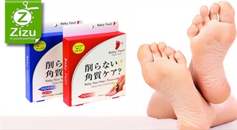 Zeķītes „Baby foot” aktīvai pēdu ādas atjaunināšanai un mīkstināšanai tikai par Ls 6,5 (€ 9,25)!