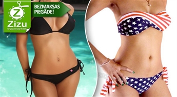 Bikini peldkostīms vai peldkostīms ar šajā sezonā aktuālo bando tipa augšdaļu un jūsu izvēlēto modeli un krāsu tikai par Ls 9,9. BEZMAKSAS PIEGĀDE no Post24!