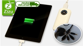 Miniatūrs, bet jaudīgs (5200 mAh) USB portatīvais lādētājs jūsu mobilajām ierīcēm tikai par Ls 16,9. Piegāde VISĀ LATVIJĀ!