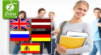 Angļu, spāņu, vācu, krievu vai latviešu valodas nodarbības ar 50% atlaidi. Grupas pieaugušajiem, pusaudžiem vai bērniem!