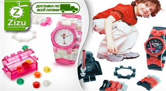 Детские часики-конструктор «Star Wars» или  «Belville» от LEGO со скидкой до -40%. Учим время весело ПО ВСЕЙ ЛАТВИИ!