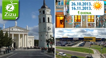 VIĻŅA: Vienas dienas brauciens uz Viļņu un iepirkšanās jaunatvērtajā IKEA tikai par Ls 12,5. Apvienojiet patīkamo ar lietderīgo Lietuvas zelta rudenī!