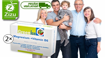 Divi iepakojumi vērtīgā uztura bagātinātāja ar magniju un vitamīnu B6 (kopā 120 tabletes) tikai par Ls 5,4 (€ 7,68). Piegāde VISĀ LATVIJĀ!