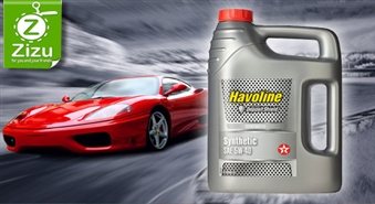 Kvalitatīva sintētiskā motoreļļa „Texaco Havoline” ar 50% atlaidi. Šo eļļu izmanto pat F1 mašīnām!