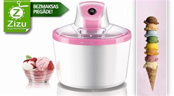 Ērti lietojama saldējuma gatavošanas ierīce „C3” Ice cream Maker Gelato, kurā var pagatavot arī sorbetu vai saldēto jogurtu, tikai par Ls 17. BEZMAKSAS PIEGĀDE no Post24!