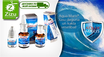 ČETRI preparāti Aqua Maris® ar ārstniecisko Adrijas jūras ūdeni pret iesnām un kakla iekaisumu tikai par Ls 6,5. Piegāde VISĀ LATVIJĀ!