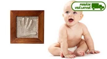 Комплект для изготовления отпечатков ручек или пяточек малыша Jummik Baby Art, произведенный в Латвии, всего за 9,8 Ls. Доставка ПО ВСЕЙ ЛАТВИИ!