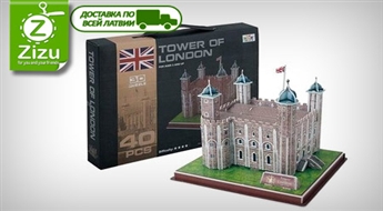 Greznas  3D puzles London Tower vai Notre Dame de Paris ar 50% atlaidi. Piegāde VISĀ LATVIJĀ!