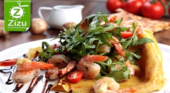 Neaprakstāmi gardas sāļās vai saldās pankūkas „crepe” restorānā GOLDEN COFFEE ar 40% atlaidi. Izgaršo franču virtuves burvību!