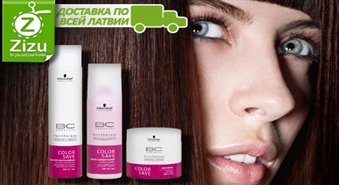 ПО ВСЕЙ ЛАТВИИ: Комплект от SCHWARZKOPF Professional для окрашенных волос со скидкой -50%. Шампунь, кондиционер и маска!