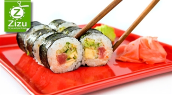 Разнообразный суши-сет из ЧЕТЫРЕХ комплектов maki (32 шт.) всего за 6,9 Ls. Классика японского вкуса!