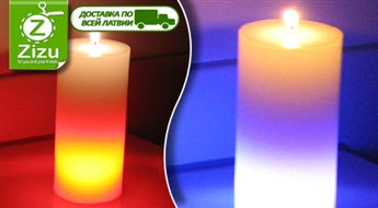 Волшебная свеча-хамелеон для вечера во всех красках радуги всего за 2,5 Ls. Доставка ПО ВСЕЙ ЛАТВИИ!