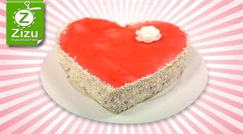 Personalizēta torte sirds formā – atzīšanās mīlestībā – tikai par Ls 5,5. Saldā Valentīndiena!
